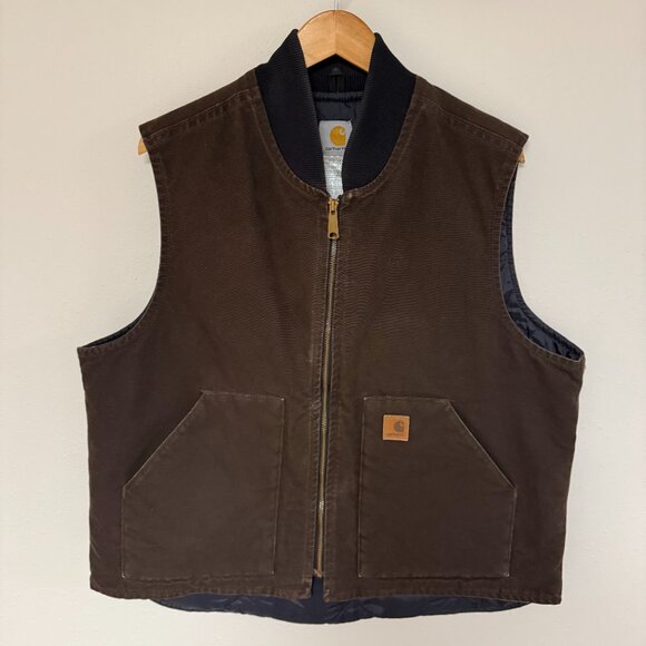 Vintage Carhartt Arctic Quilt Lined Vest - Picture 2 of 10